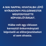 PÉLDÁTLAN VISSZAÉLÉS A HIVATALBA LÉPÉS ELŐTT