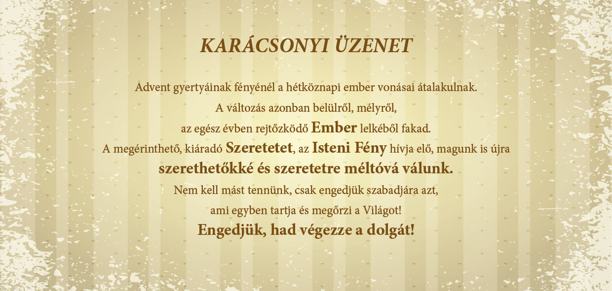 Békés, boldog ünnepet!