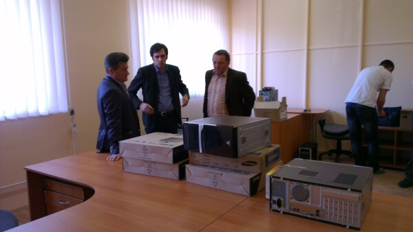 Átadás előtt a nyiradonyi LEADER iroda