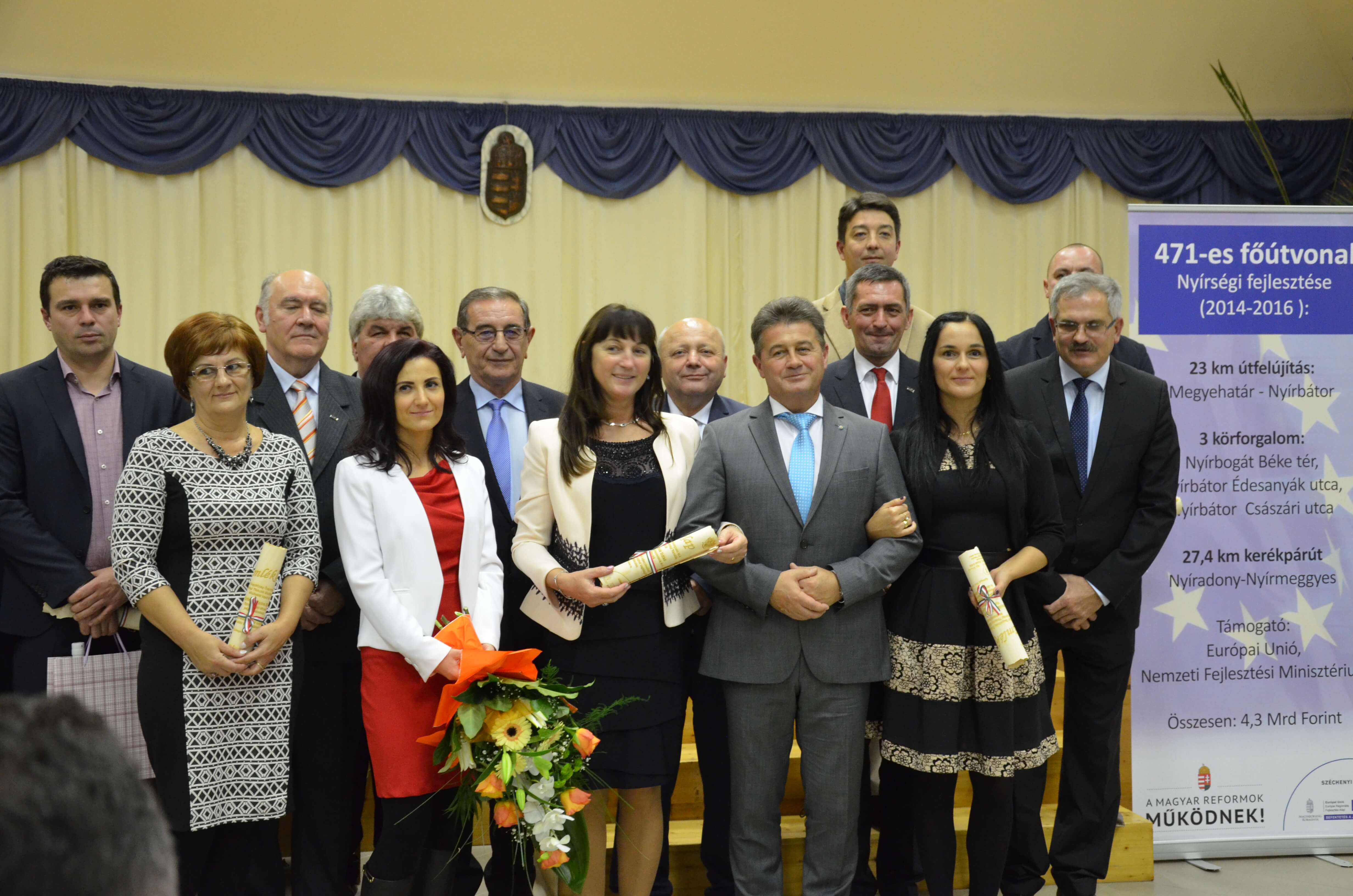 Átadták a 471-es főút felújított nyírségi szakaszát