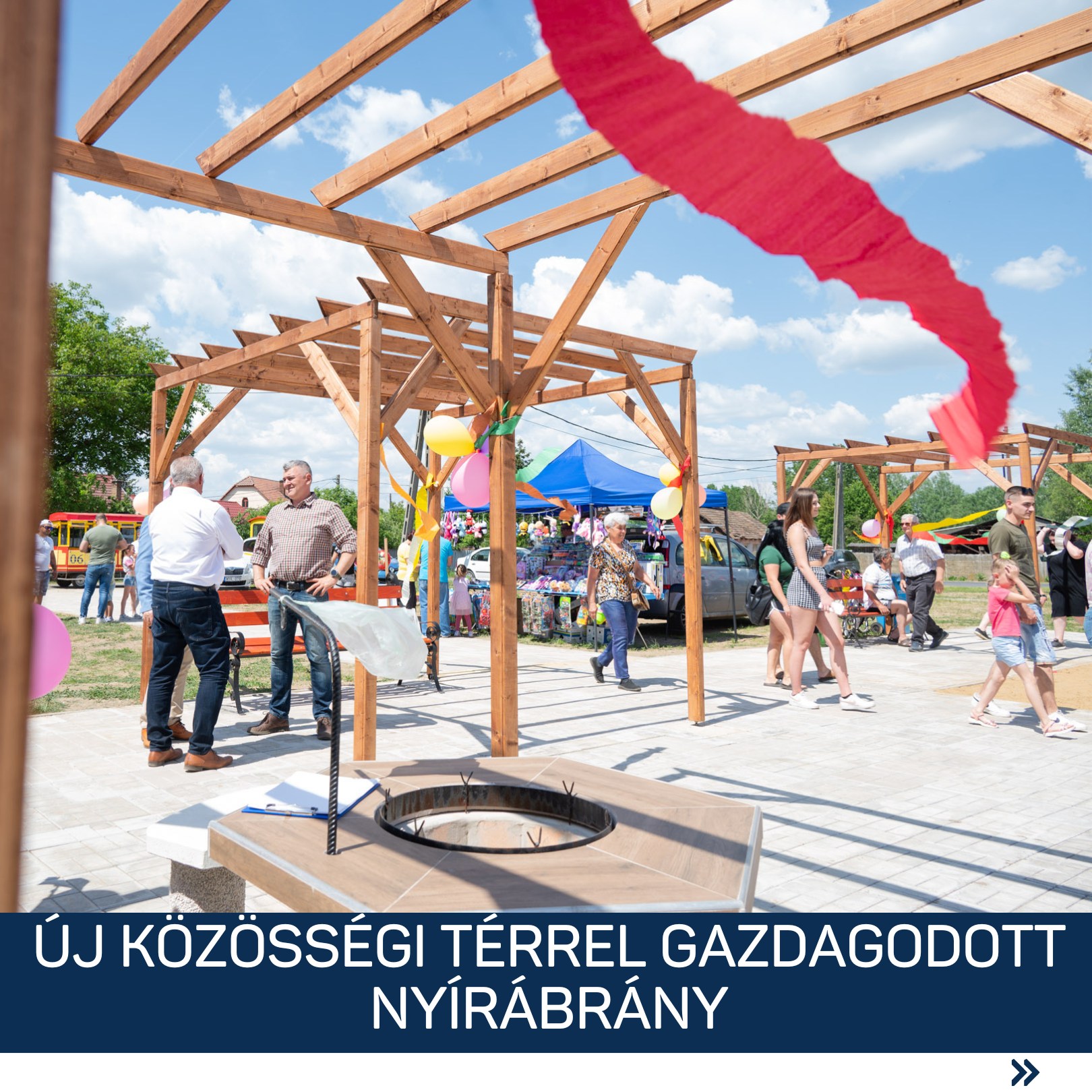 Az I. Budaábrányi Majálison átadtuk a vidékfejlesztési támogatással megvalósított közösségi teret.